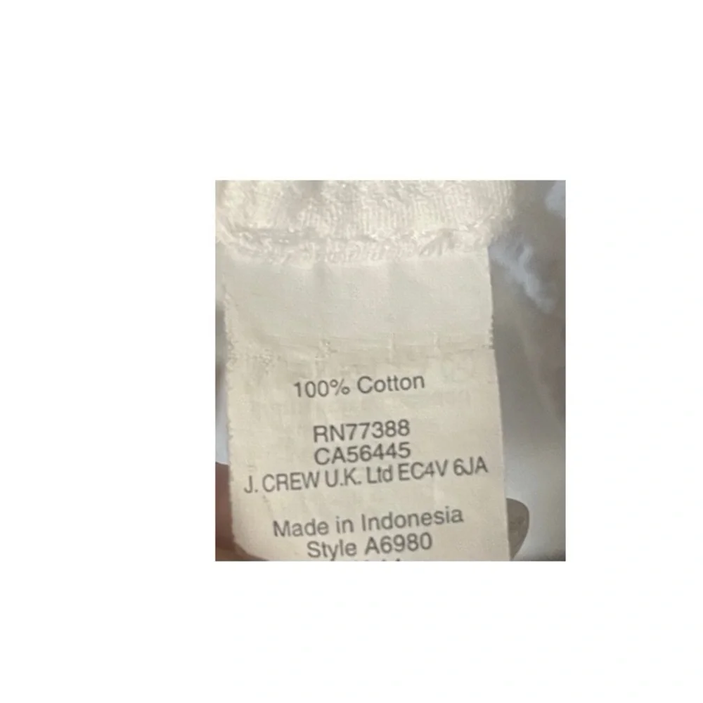 J.Crew White Cotton Racerback Tank Top - Picture 4 of 4